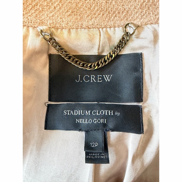 J. Crew Stadium Cloth by Nello Gori Wool Cocoon Coat Size 12 Petite - Picture 2 of 6